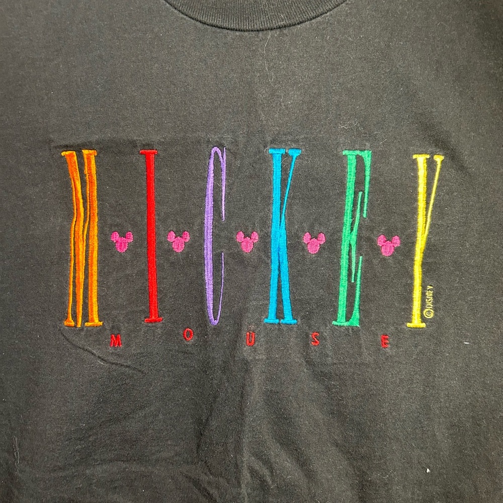 Vintage Mickey rainbow shirt size Large